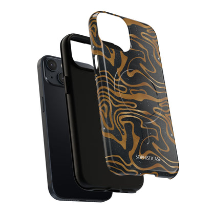 Cosmic Gold in Black - iPhone Magsafe Case