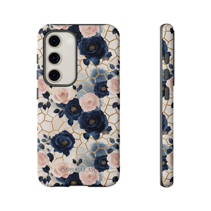 Royal Floral in Navy Hive - Tough Phone Case