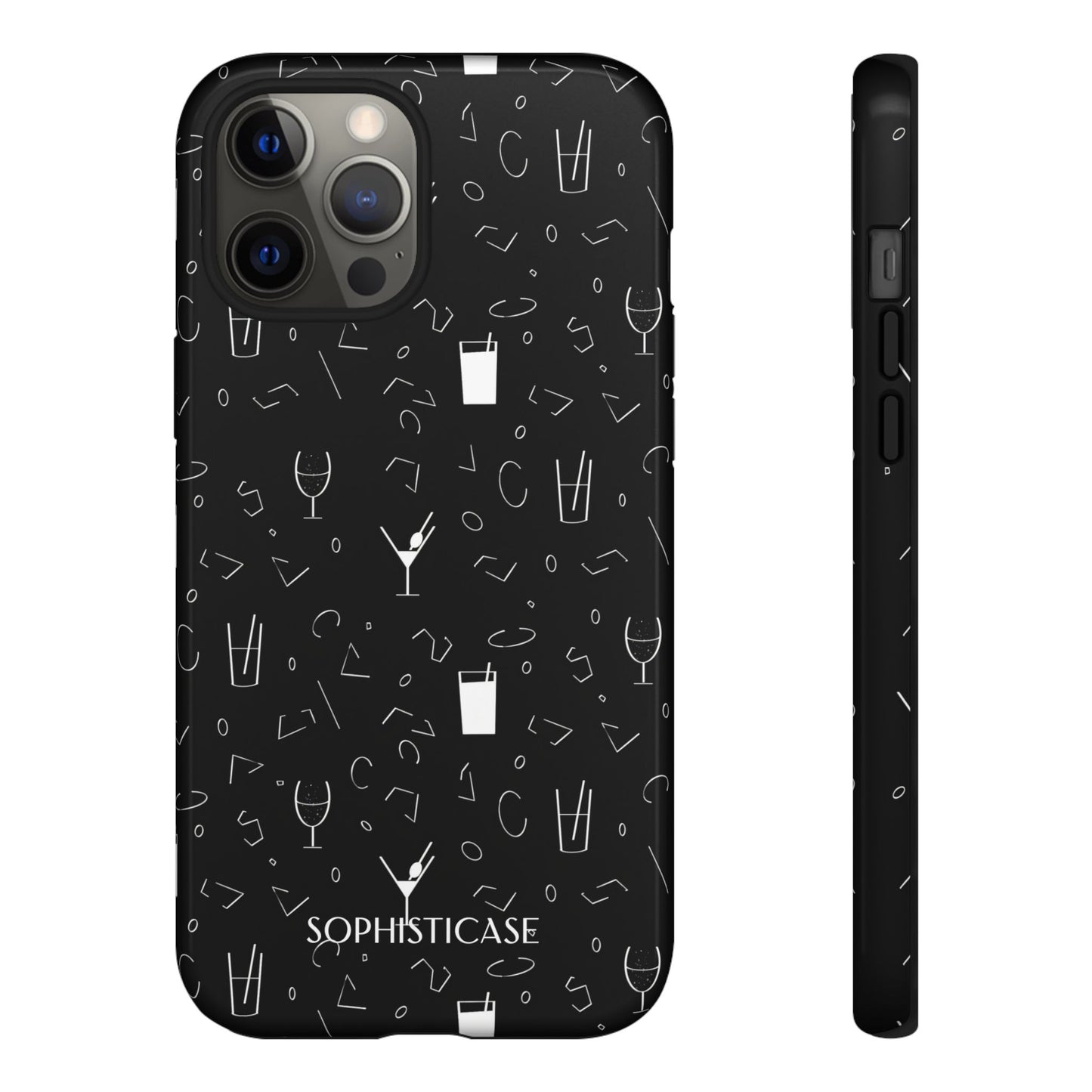 Cocktail Hour in Black - iPhone Case
