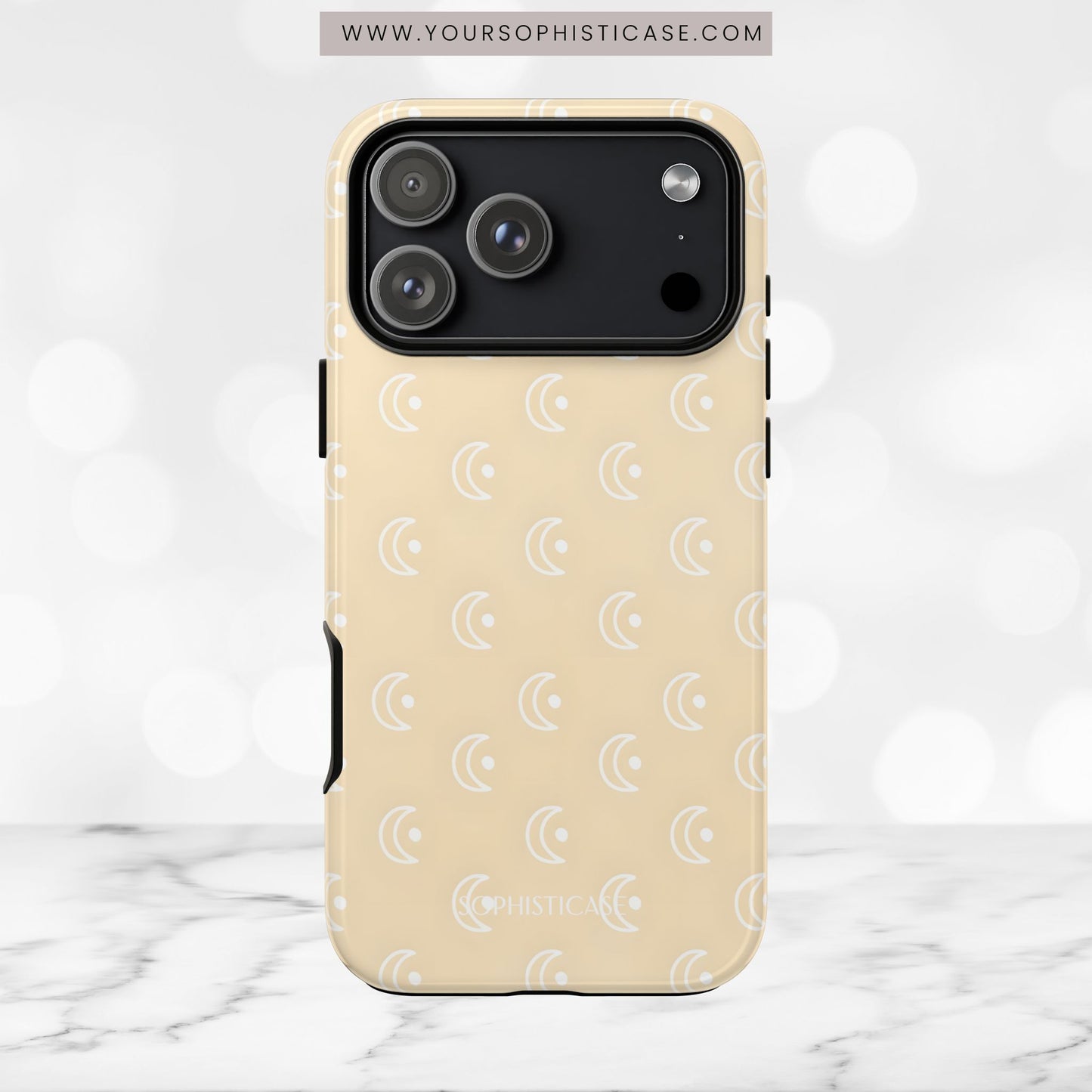 Moon Phase in Yellow - iPhone Case