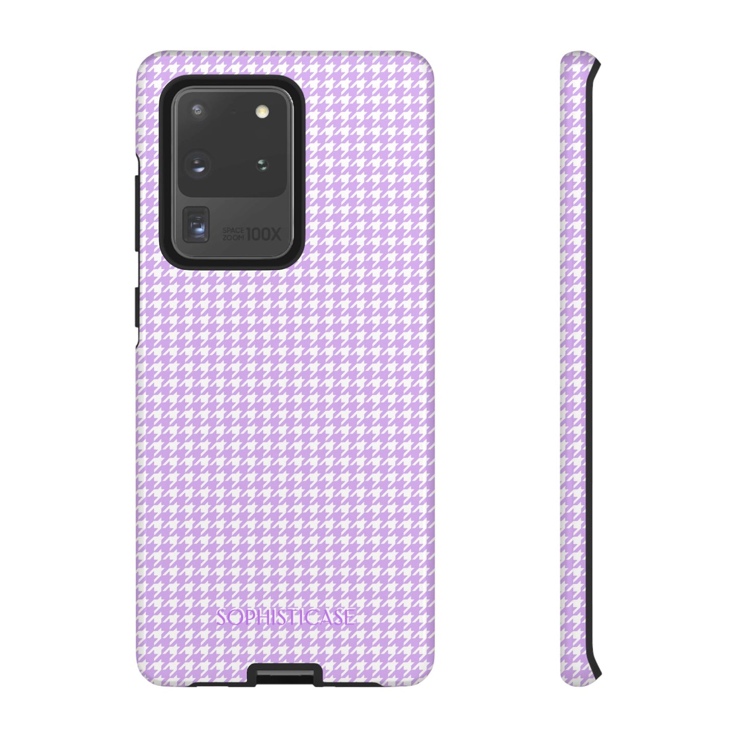 Tough Case - Houndstooth in Pastel Purple