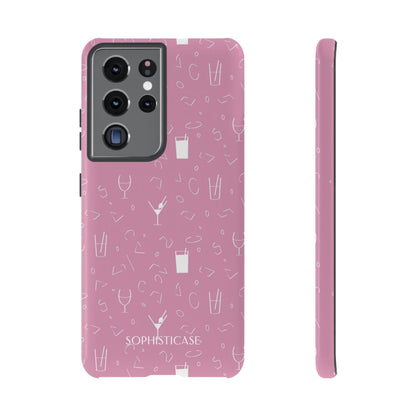 Cocktail Hour in Pink - Protective Phone Case for Samsung Galaxy