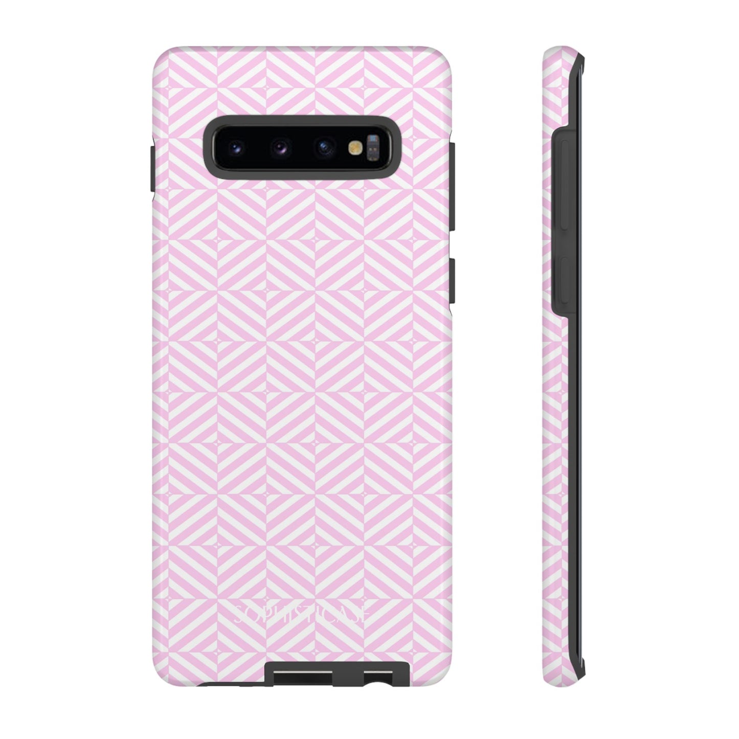 Illusions in Pink - Dual Layer Shockproof Phone Case for iPhone, Google Pixel and Samsung Galaxy