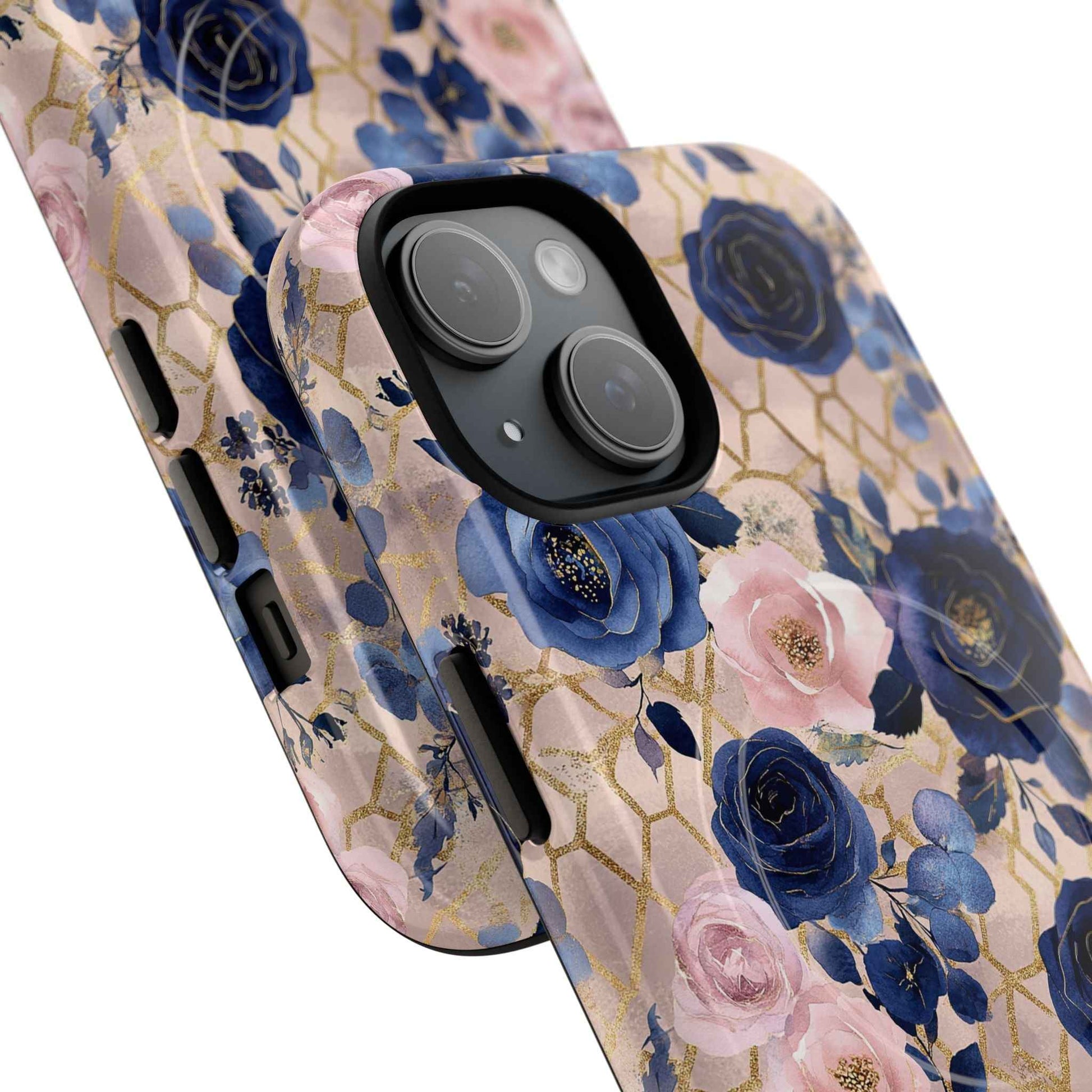 Royal Floral in Navy Blush - iPhone Magsafe Case