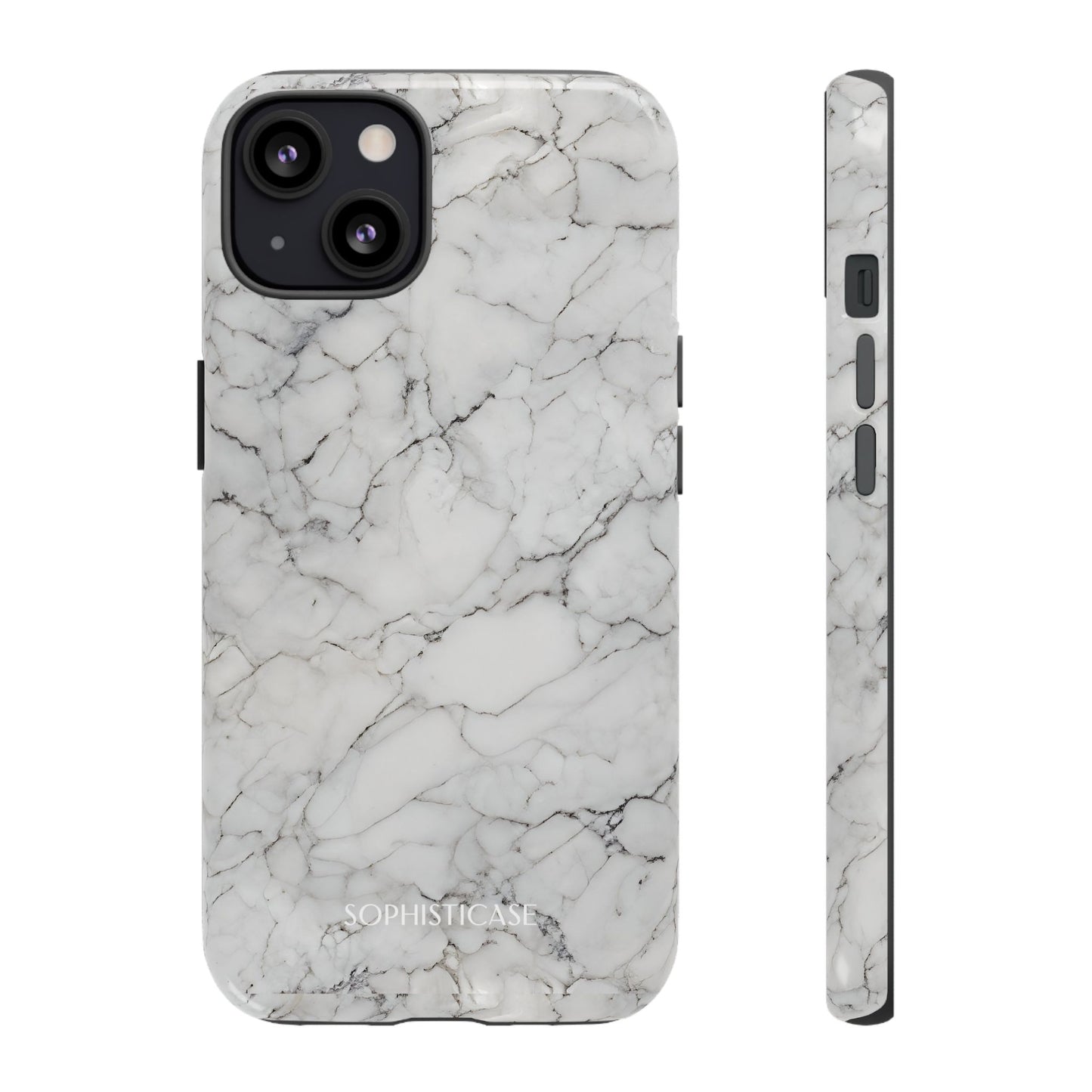 Marble Opulence in White - iPhone Case, Samsung Galaxy Case, Google Pixel Case