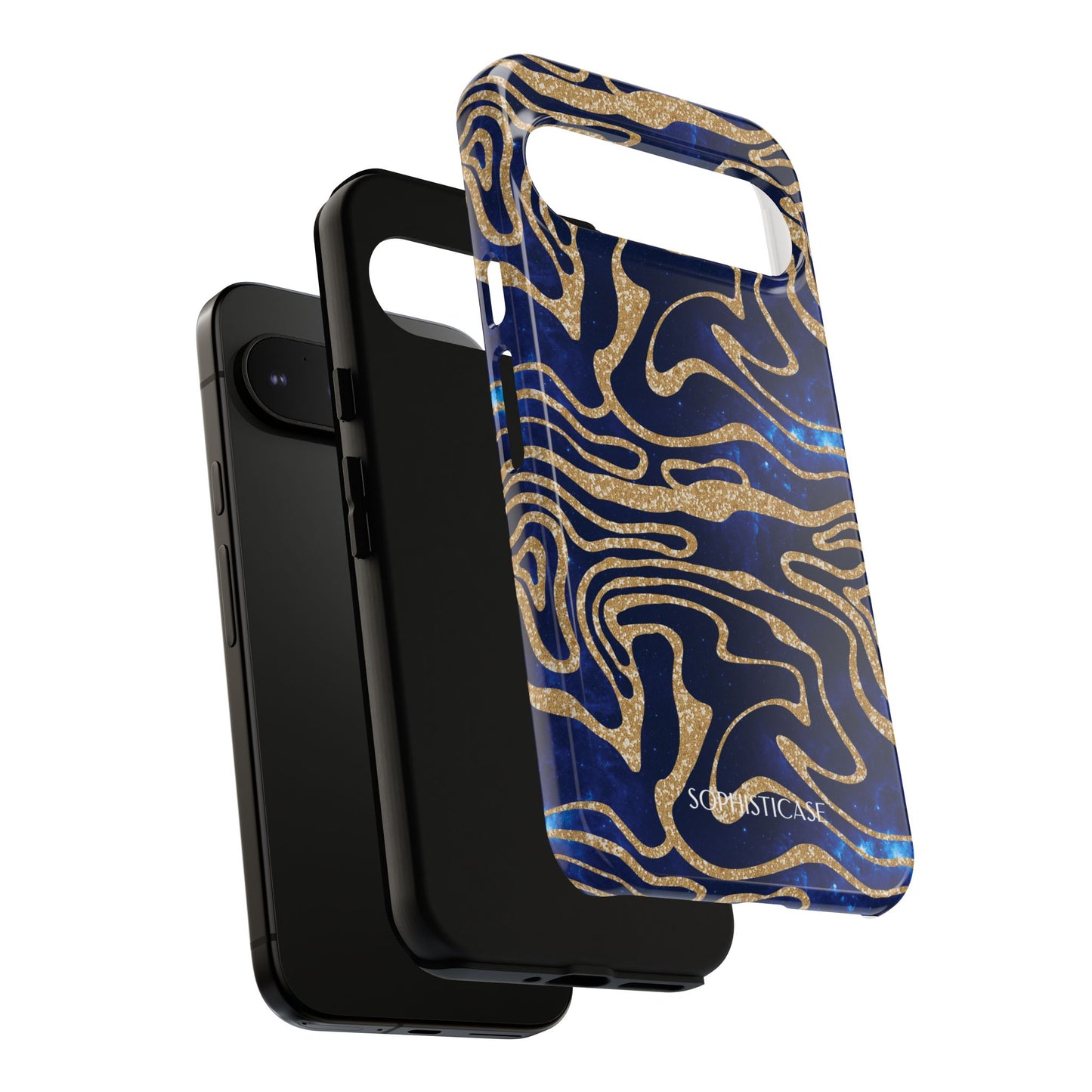 Cosmic Zebra in Blue - iPhone Case, Samsung Galaxy Case, Google Pixel Case