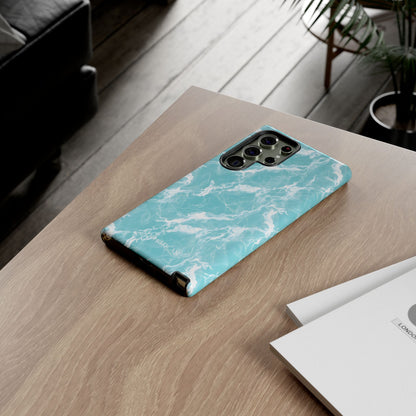 Marble Crush in Aqua - Tough Phone Case
