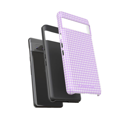 Tough Case - Houndstooth in Pastel Purple