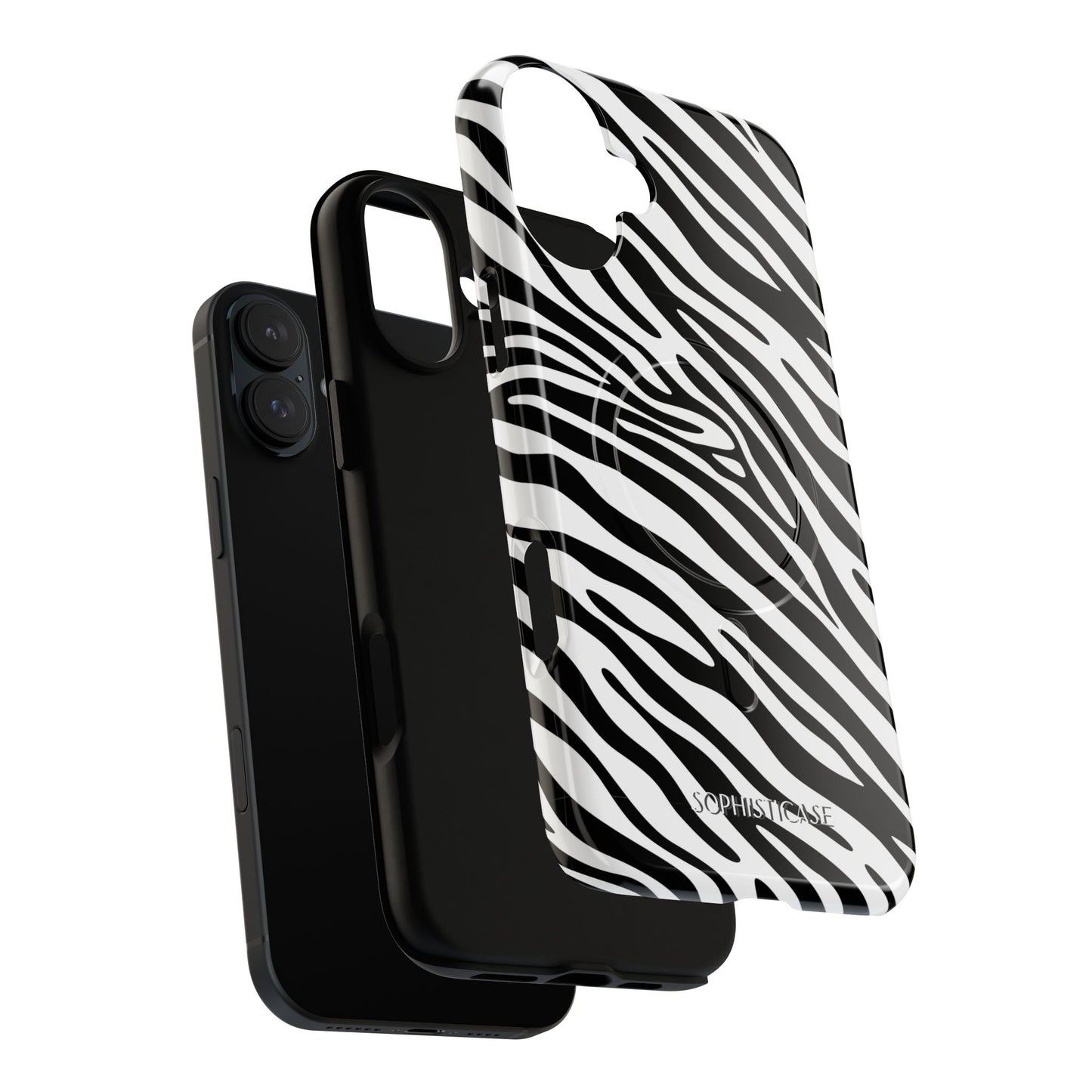 Dark Thoughts in Urban Zebra - iPhone Magsafe Case
