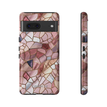 Rose' Runway in Pink Mosaic - Tough Phone Case
