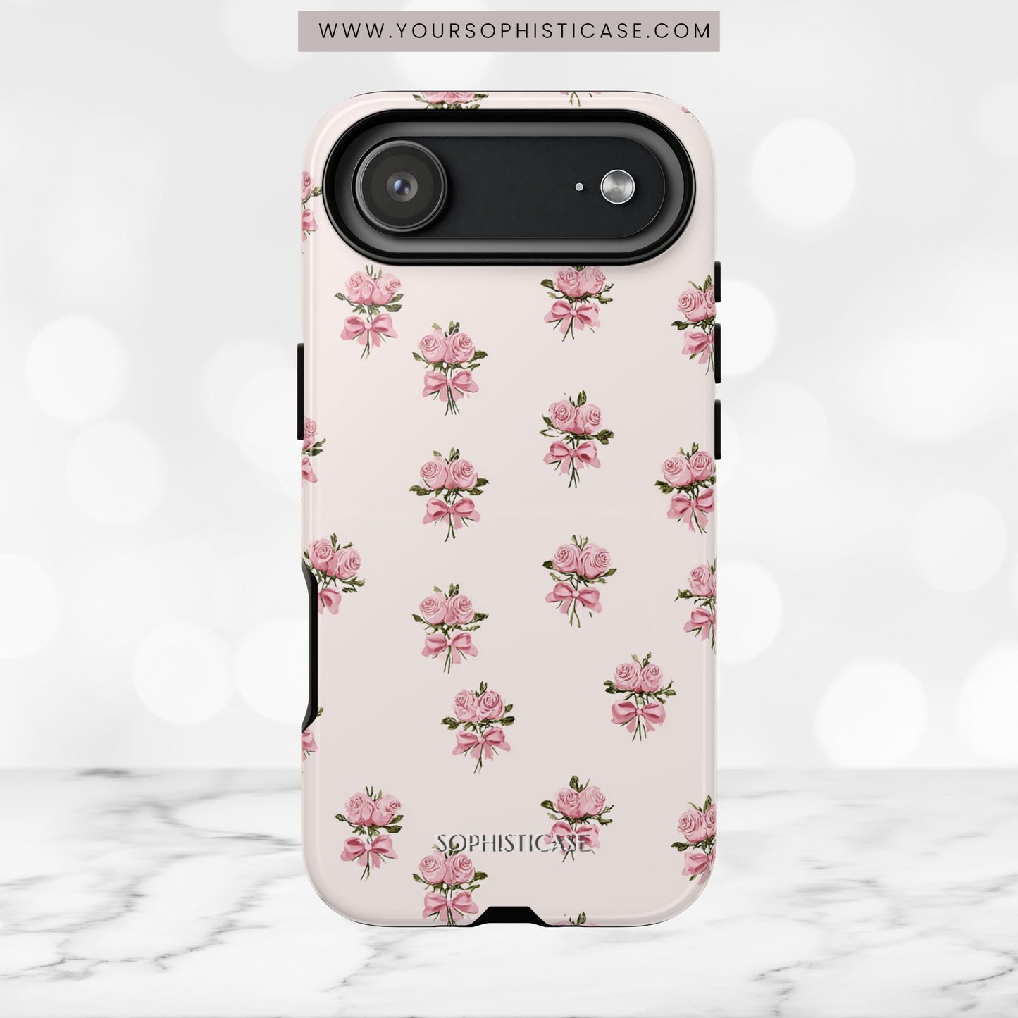 The Sweetest Thing in Coquette Rose Bouquet - iPhone Case, Samsung Galaxy Case, Google Pixel Case