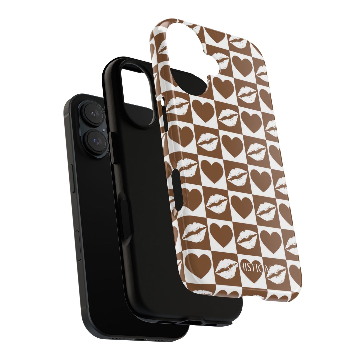 Belle Amie in Deep Brown - Galentines Release - Shockproof Phone Case for iPhone, Samsung Galaxy and Google Pixel