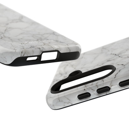 Marble Opulence in White - iPhone Case, Samsung Galaxy Case, Google Pixel Case