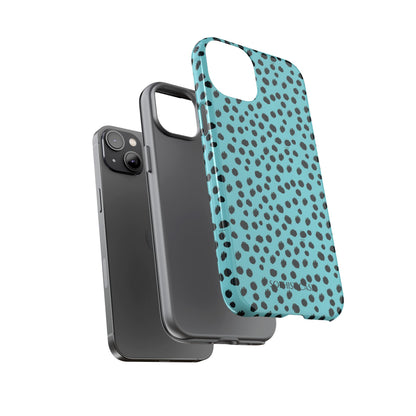Cheetahs and Liars in Aqua - iPhone Case