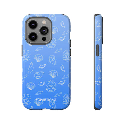 Seashell Society in Ocean Blue - iPhone Case, Samsung Galaxy Case, Google Pixel Case