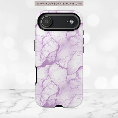 Marble Opulence in Purple - iPhone Case