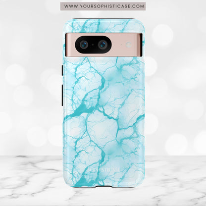 Marble Opulence in Aqua - Tough Phone Case