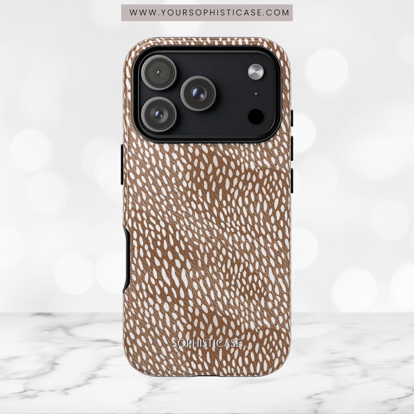 Oh Deer! in Brown- Tough Phone Case