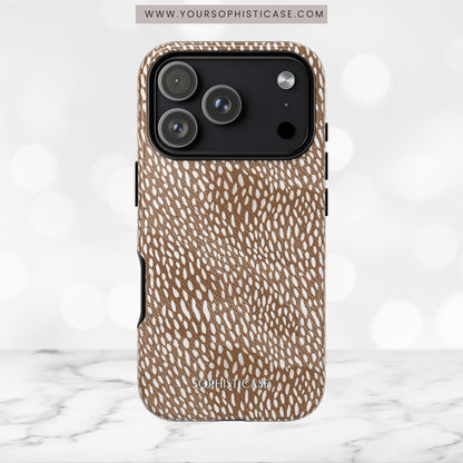 Oh Deer! in Brown- Tough Phone Case