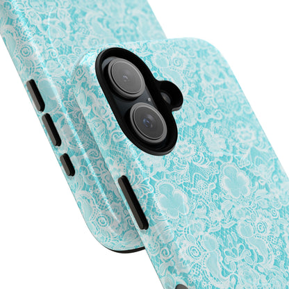 Luxe Lace in Aqua - Magsafe Case