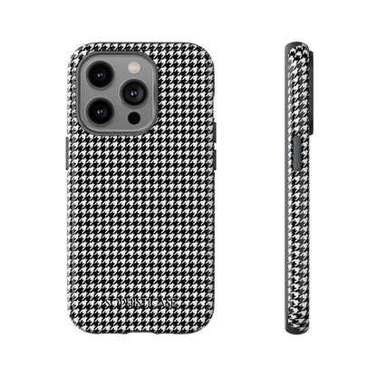 Houndstooth in Black - Drop Proof Phone Case for iPhone