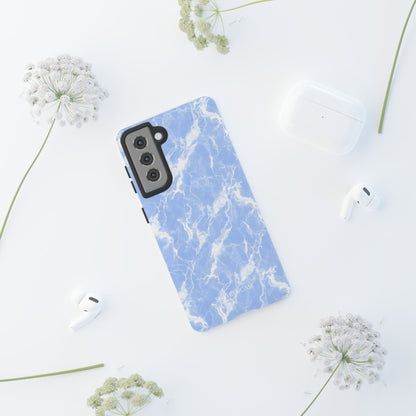 Marble Crush in Blue - Tough Phone Case