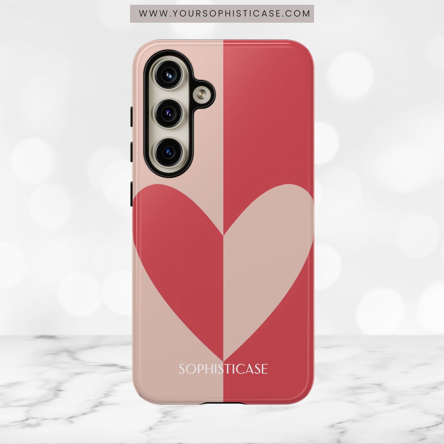 Be Mine in Red and Brown - iPhone Case, Samsung Galaxy Case, Google Pixel Case