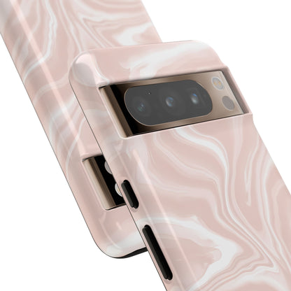 Liquid Dreams in Neutral Beige - Tough Phone Case