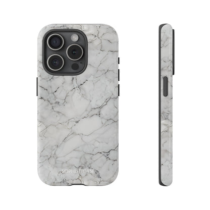 Marble Opulence in White - iPhone Case, Samsung Galaxy Case, Google Pixel Case