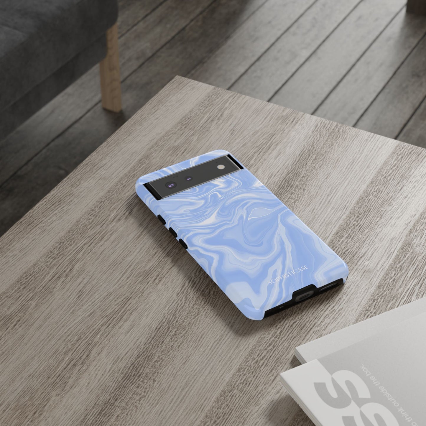 Liquid Dreams in Smoke Blue - Tough Phone Case