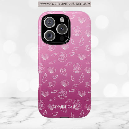 Seashell Society in Purple - iPhone Case