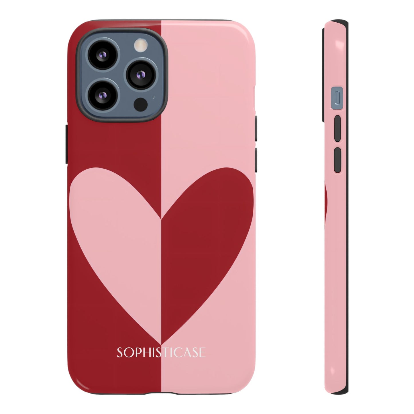 Be Mine in Red and Pink - Protective Phone Case for iPhone