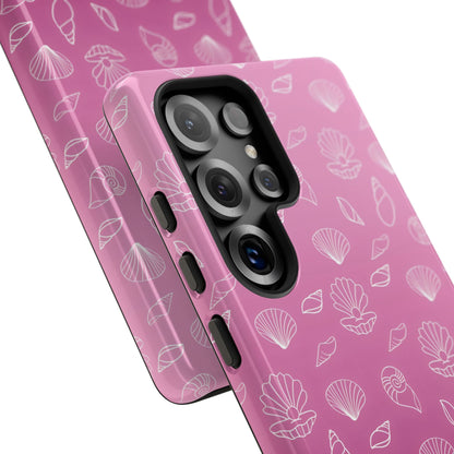 Seashell Society in Purple - iPhone Case, Samsung Galaxy Case, Google Pixel Case