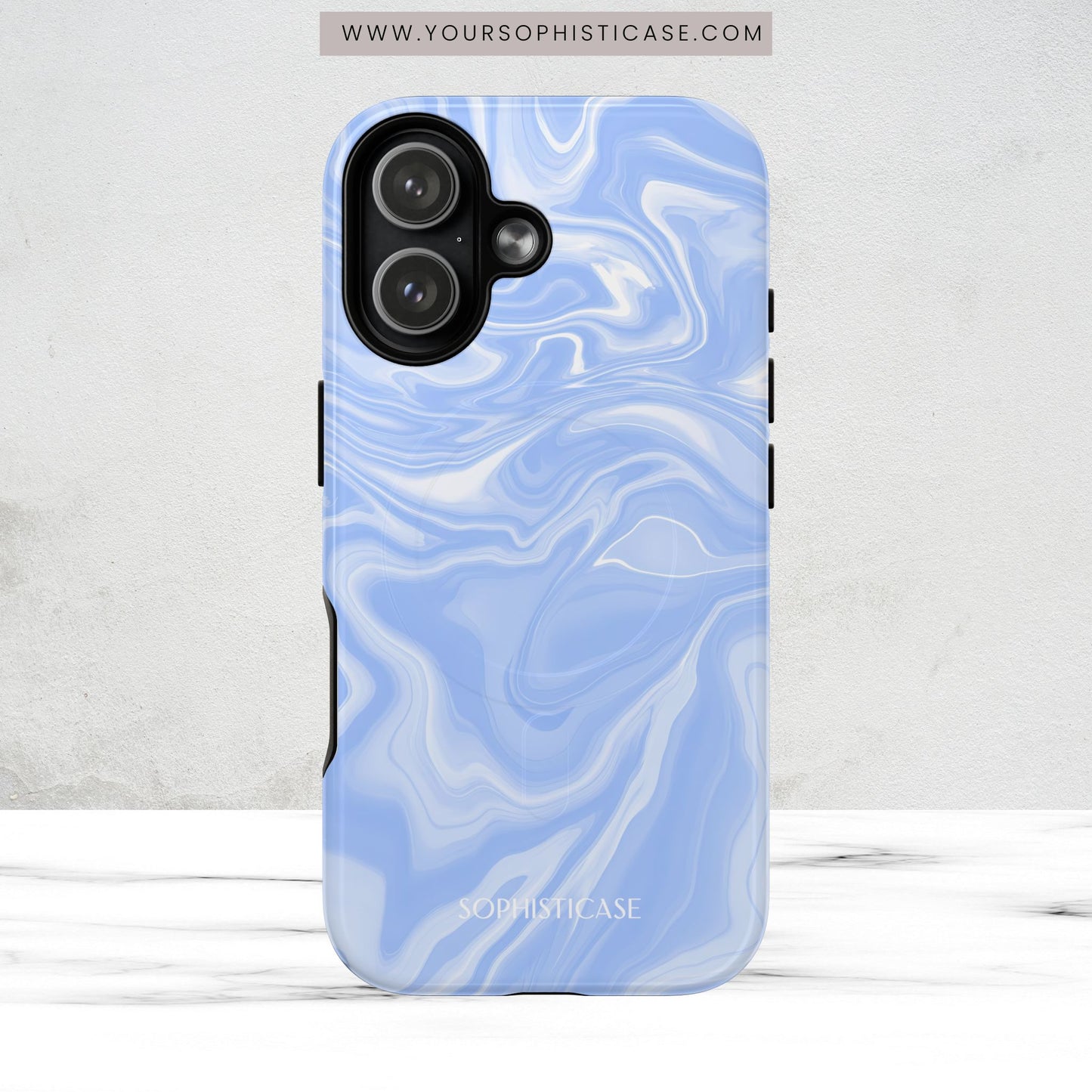 Liquid Dreams in Smoke Blue - Magsafe Case