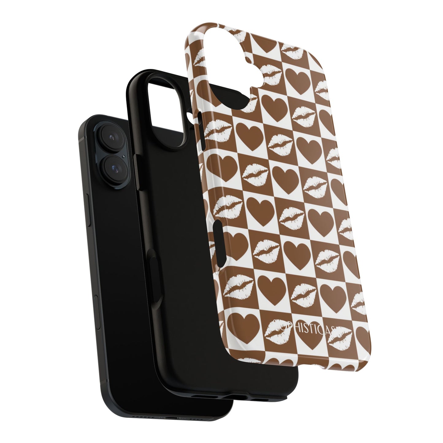 Belle Amie in Deep Brown - Galentines Release - Shockproof Phone Case for iPhone, Samsung Galaxy and Google Pixel