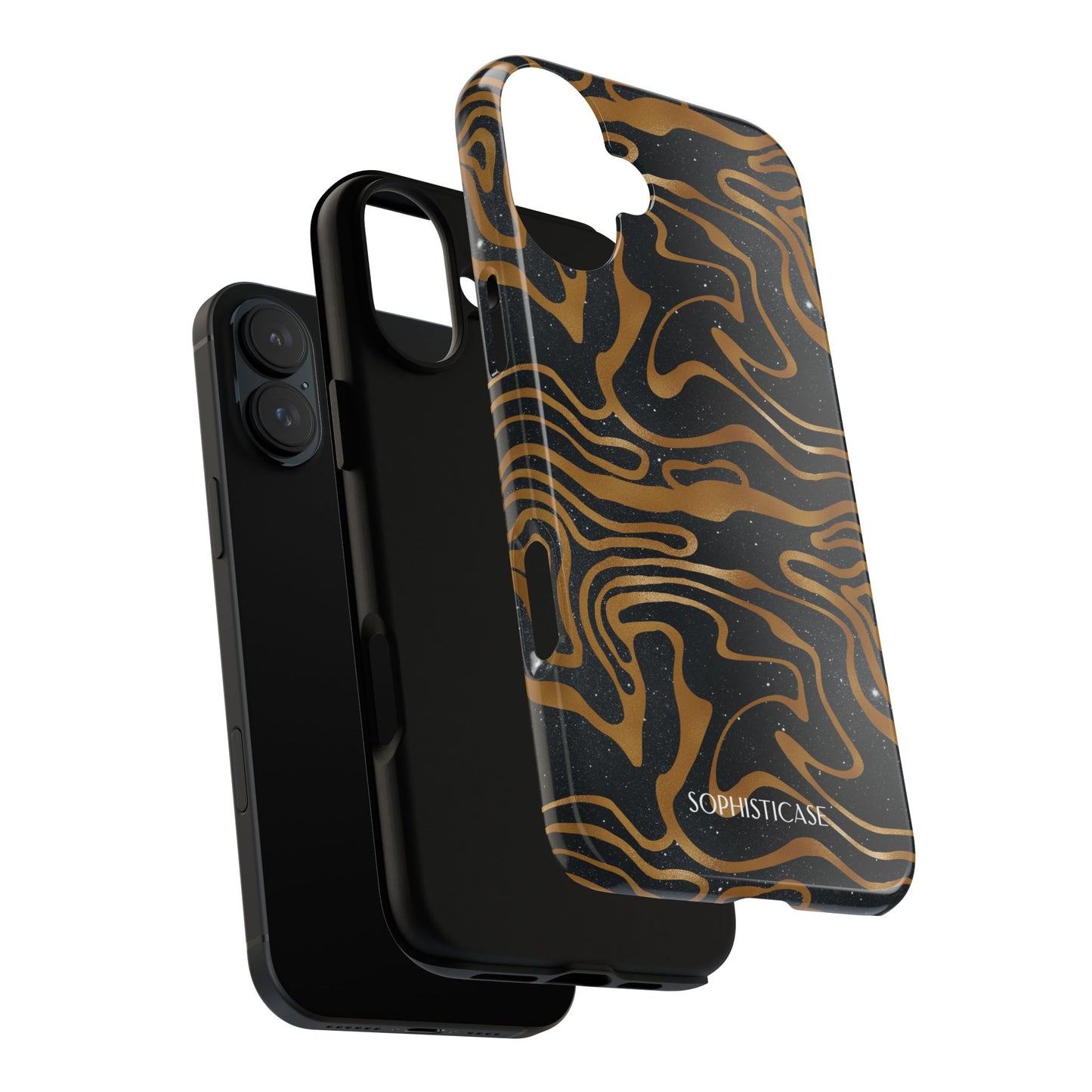 Cosmic Zebra in Black - iPhone Case, Samsung Galaxy Case, Google Pixel Case