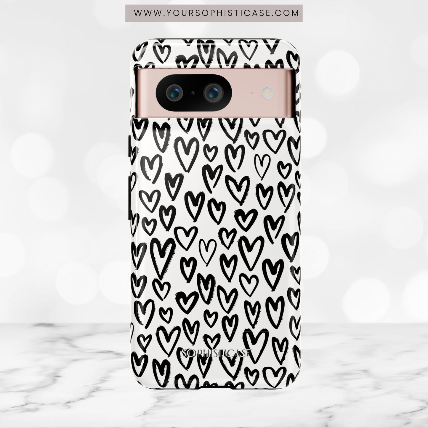 Dark Thoughts in Urban Heart - Tough Phone Case