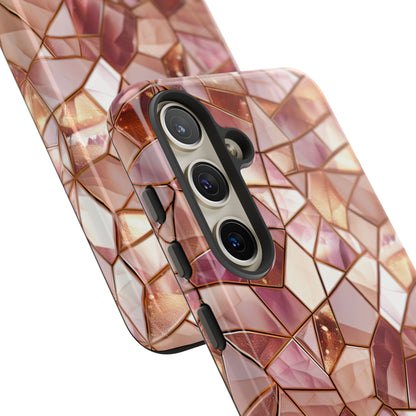 Rose' Runway in Champagne Mosaic - Tough Phone Case