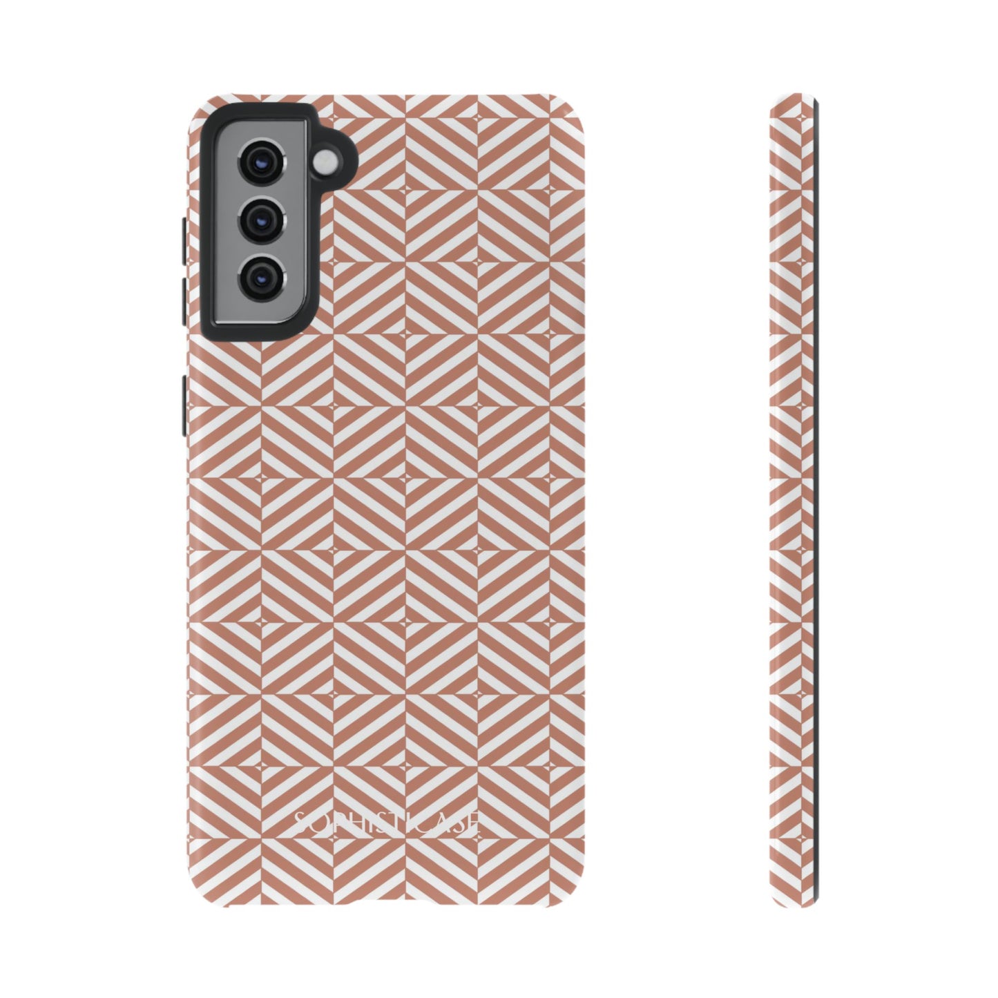 Illusions in Light Brown - Tough Phone Case for Samsung Galaxy