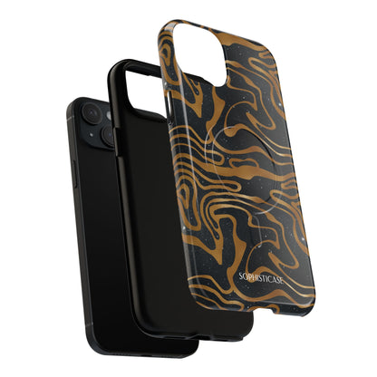 Cosmic Gold in Black - iPhone Magsafe Case