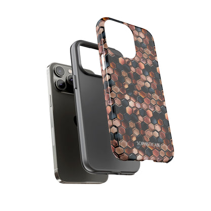 Rose' Runway in Honeycomb Mosaic - Tough Phone Case