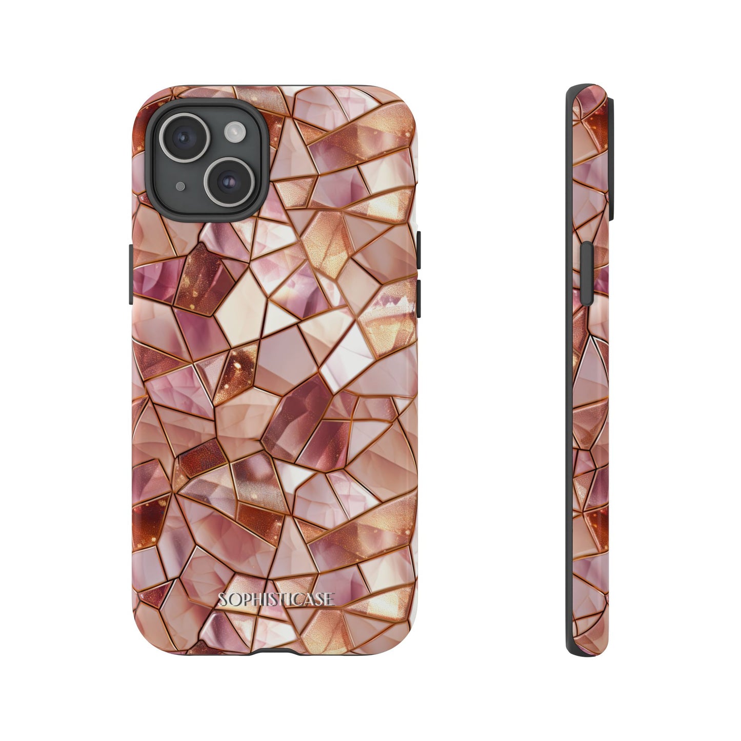 Rose' Runway in Champagne Mosaic - Tough Phone Case