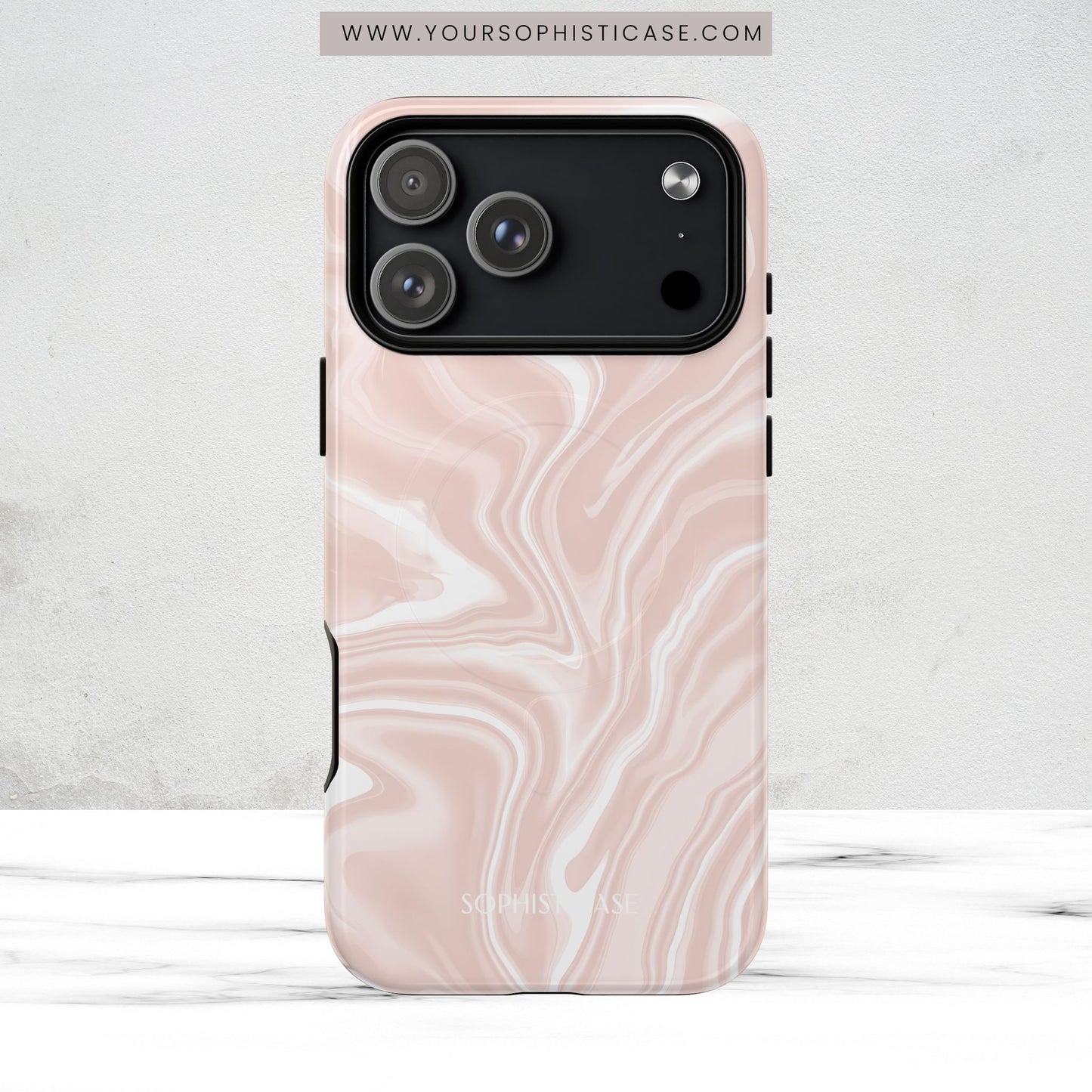 Liquid Dreams in Neutral Beige - Magsafe Case