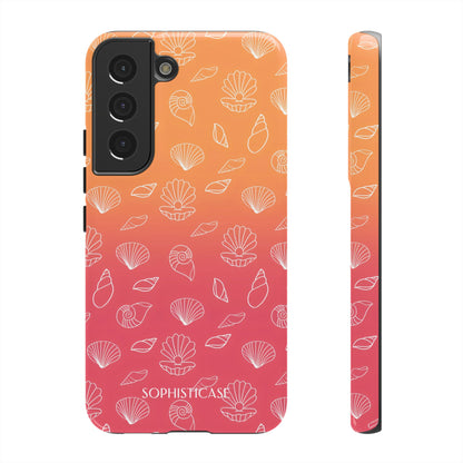 Seashell Society in Sunset Orange - iPhone Case, Samsung Galaxy Case, Google Pixel Case