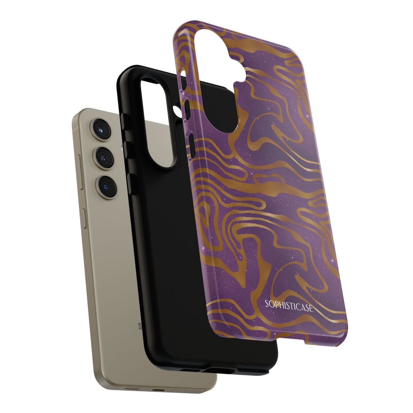 Cosmic Gold in Purple - iPhone Case, Samsung Galaxy Case, Google Pixel Case