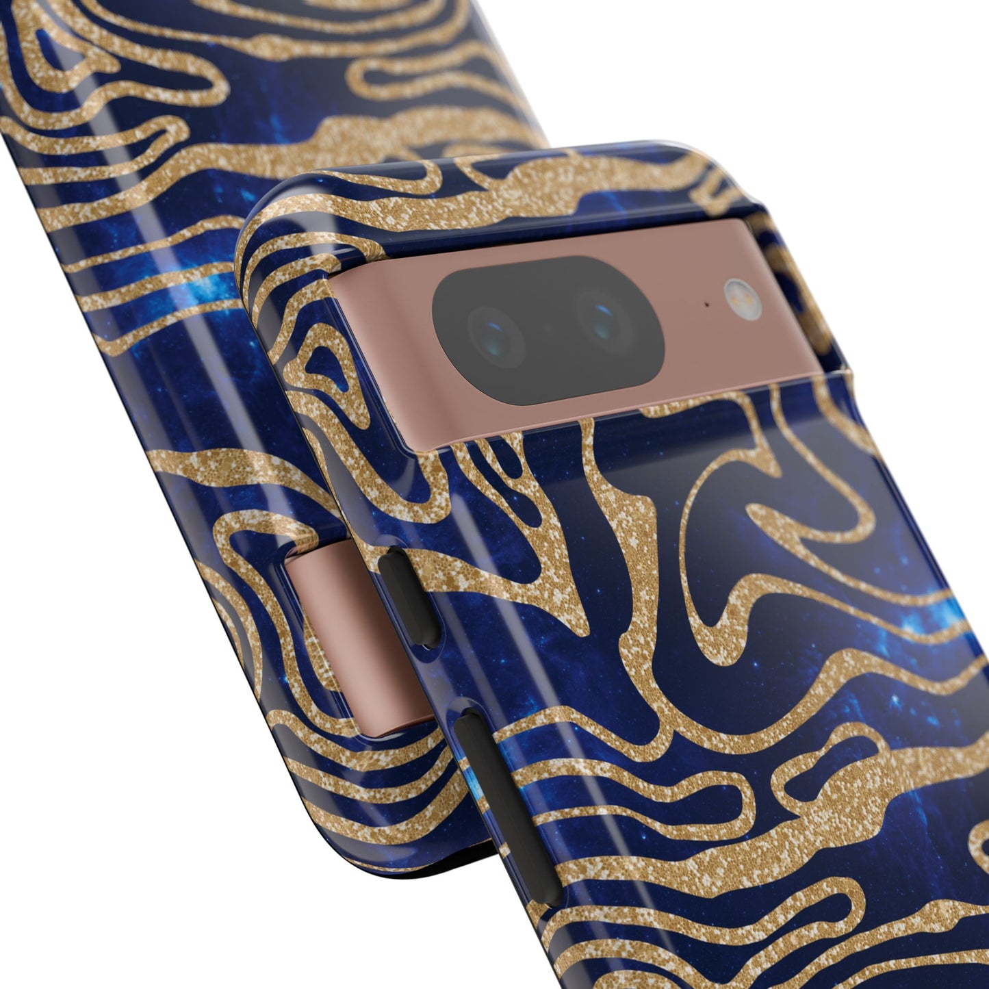 Cosmic Gold in Blue - iPhone Case, Samsung Galaxy Case, Google Pixel Case