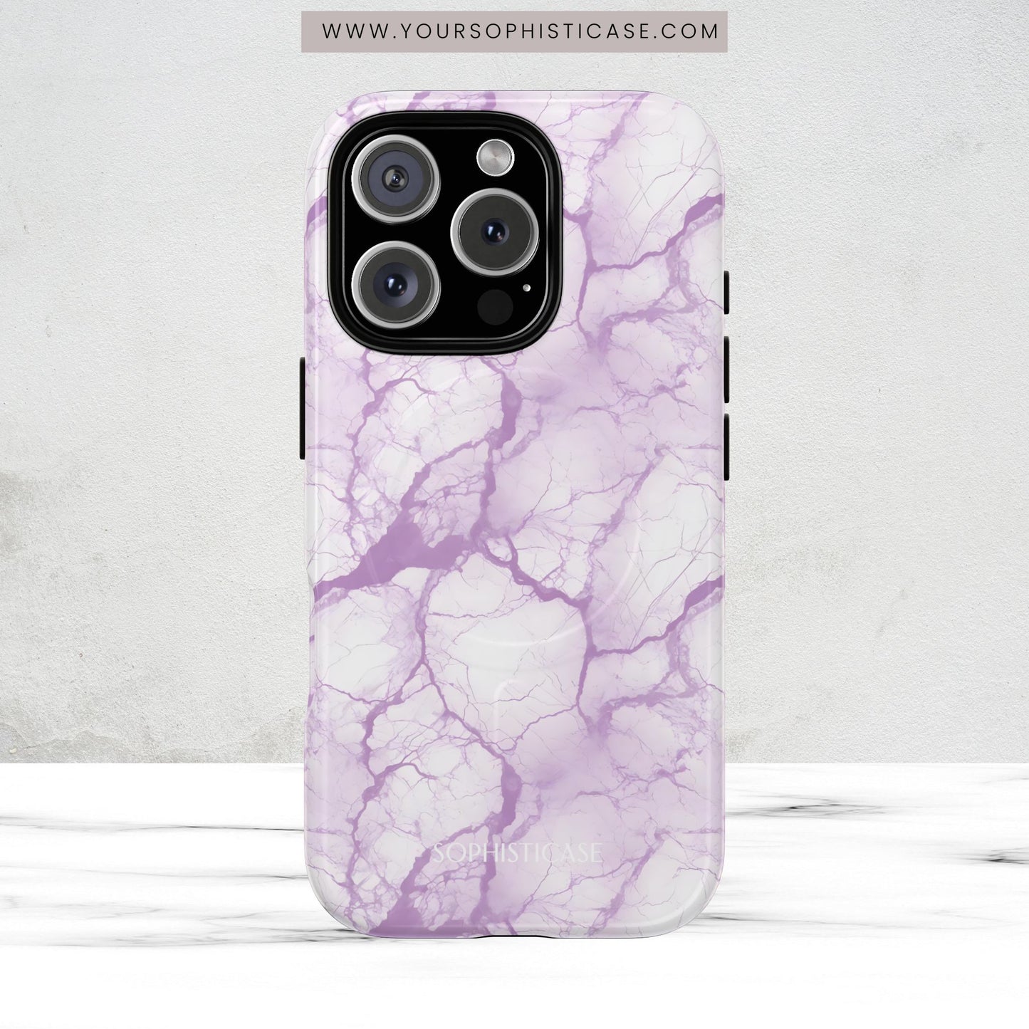 Marble Opulence in Purple - Magsafe Case