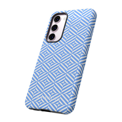 Illusions in Blue - Drop Proof Phone Case for Samsung Galaxy