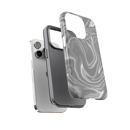 Liquid Dreams in Charcoal - iPhone Case