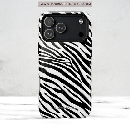 Dark Thoughts in Urban Zebra - iPhone Magsafe Case